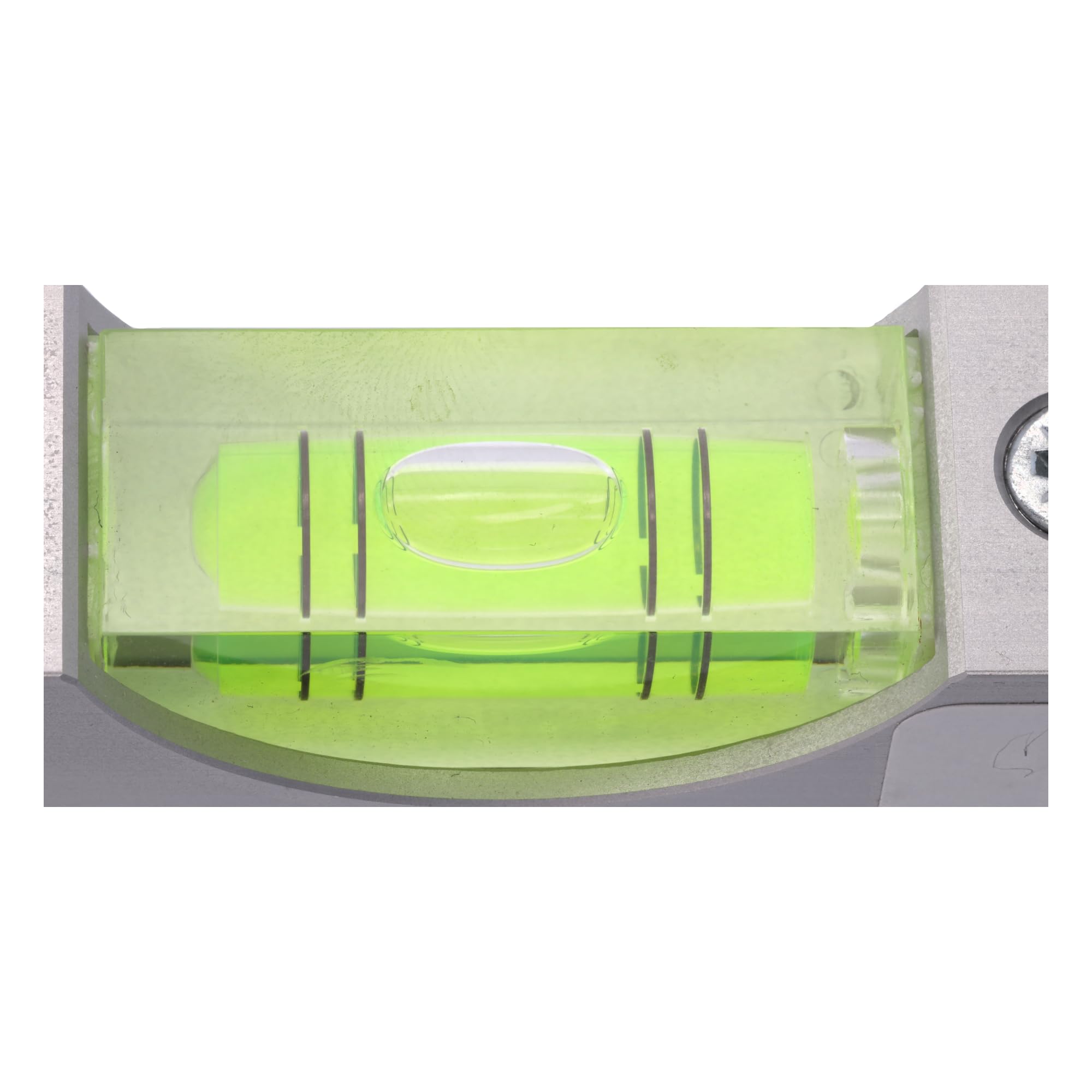 rabo Nivel de burbuja de precisión para la construcción de instalaciones industriales y tuberías, ajustable, longitud de 250 mm, 1 burbuja horizontal y vertical, perfil hueco de aluminio