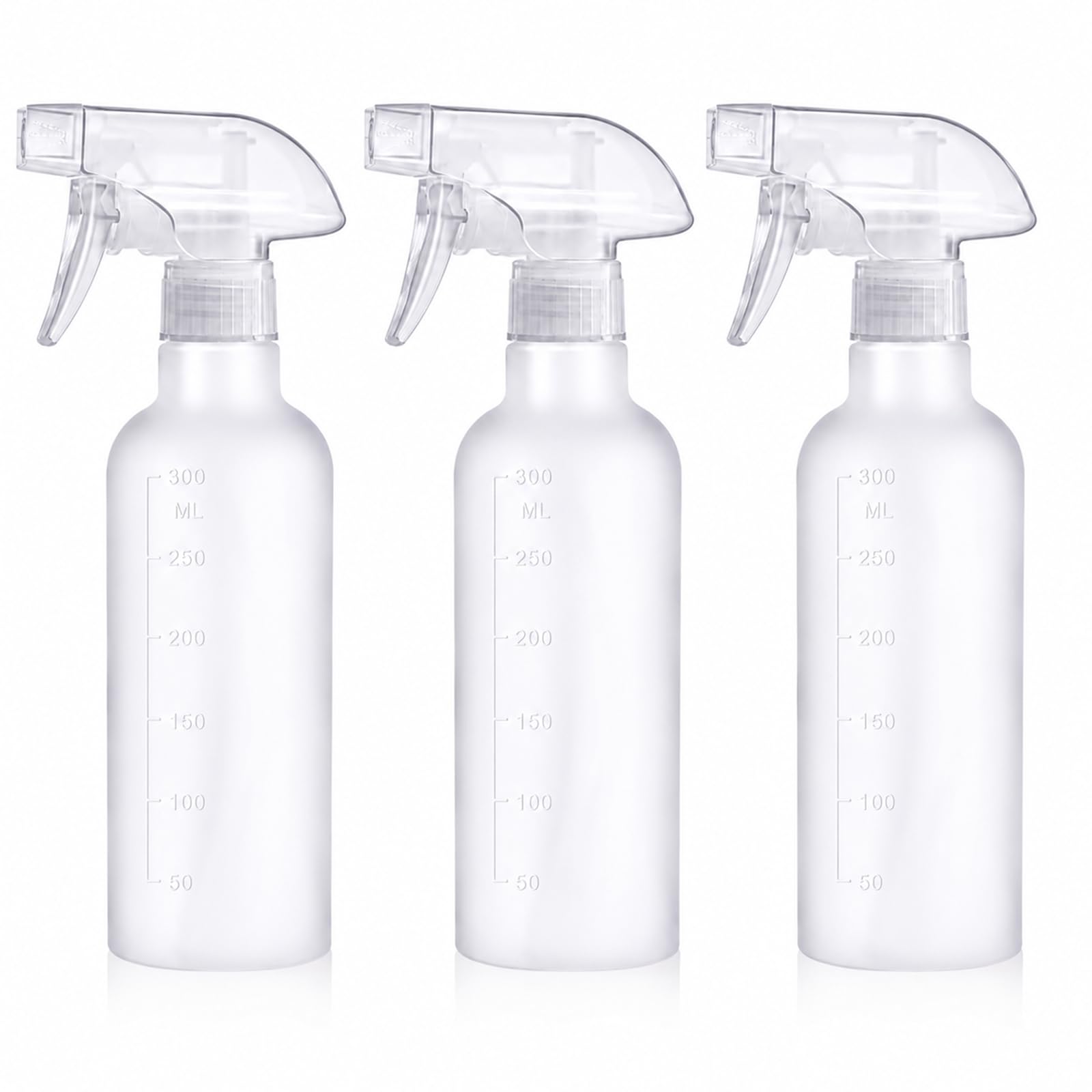 GJNMYSD 300ml Small Water Spray Bottles, Fine Mist Stream Adjustable 3 Pack