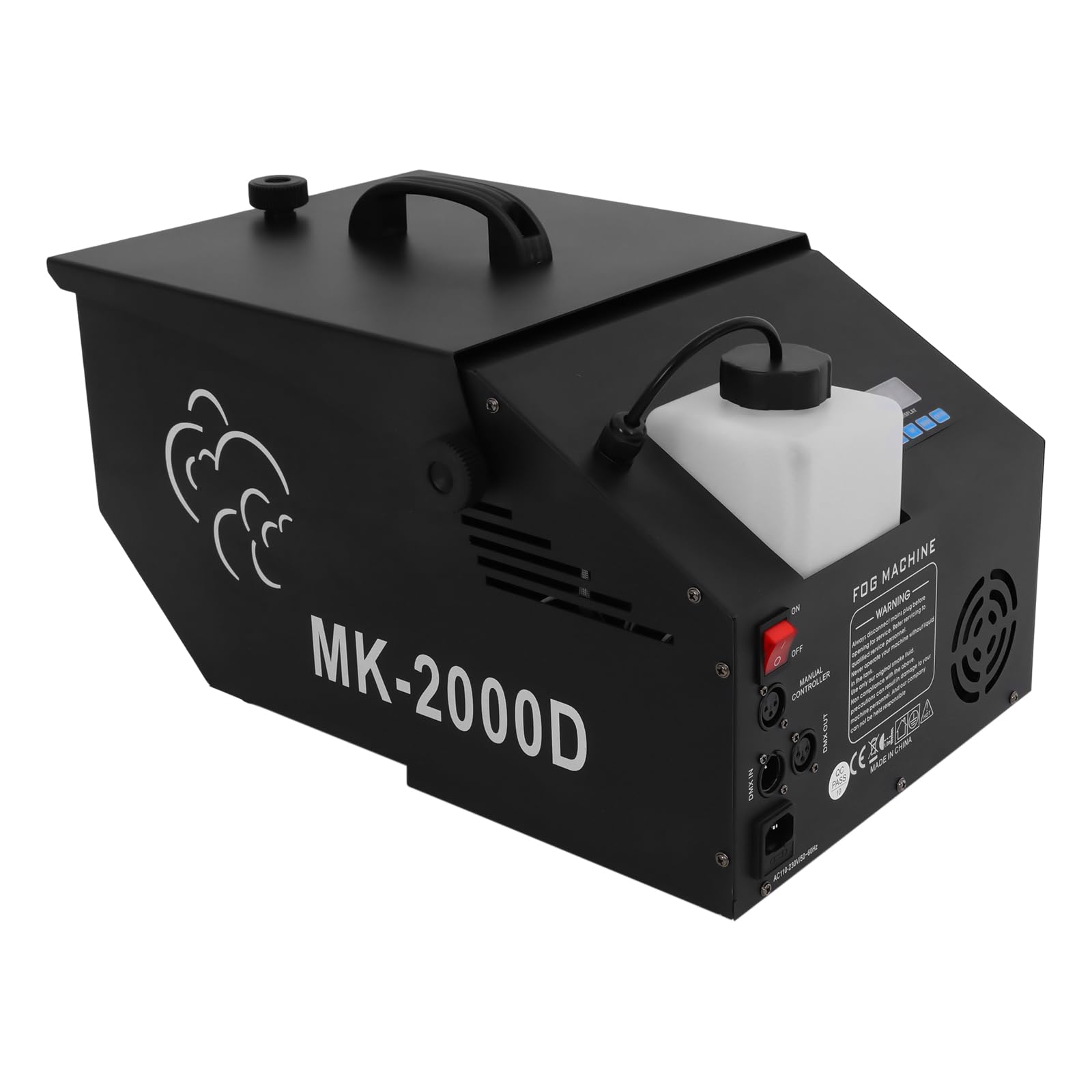 Bodennebelmaschine, 1200W Bodennebelmaschine Trockeneis DMX mit Fernbedienung, Nebelmaschine Outdoor für Bühnenshows, Bars, Laufstege, Theater, Bankettsäle