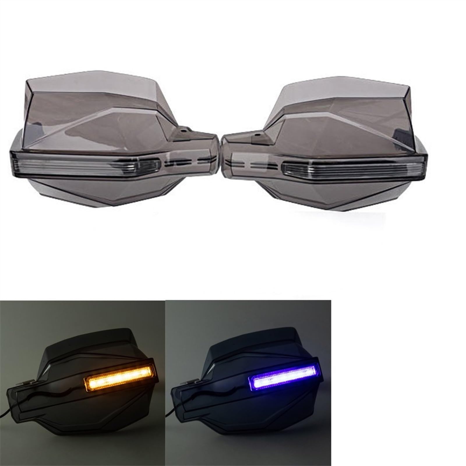 Componenti Moto Mano Guardie Dirt Bike Manubrio Per Yamaha Per SEROW 225/250 Con LED(Titanium color)