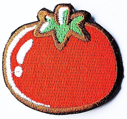 Tomato Vegetable Garden Veggie Farm Kids Cartoon Iron on Patch Embroidered Patch Supplies for Jacket Bags Jeans Backpack Clothes DIY