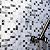 Crackle Square and Brick Glass Mosaic Tile for Bathroom and Kitchen Walls and Kitchen Backsplashes (White and Black)