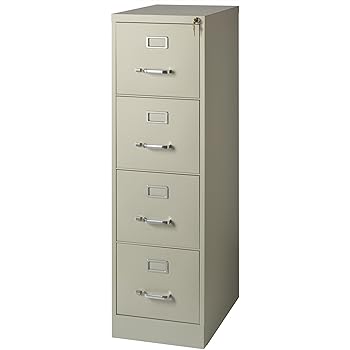 Amazon Com Office Dimensions Commercial 4 Drawer Letter Width Vertical File Cabinet 22 Deep Putty Home Kitchen