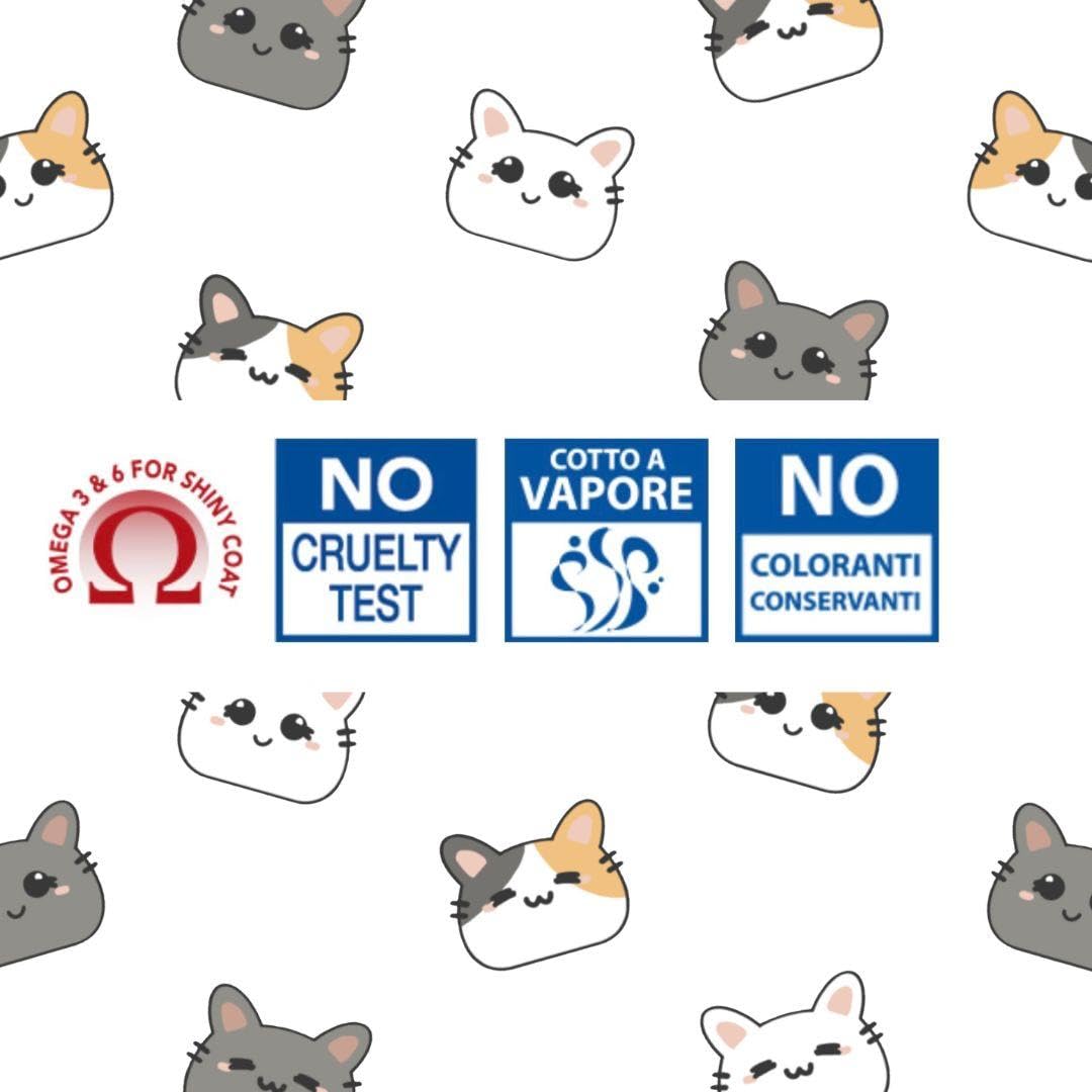 Monge Natural Bustine gatto, alimento completo per gatti, monge umido gatto gusti Assortiti | 24 bustine da 80 grammi l’una.