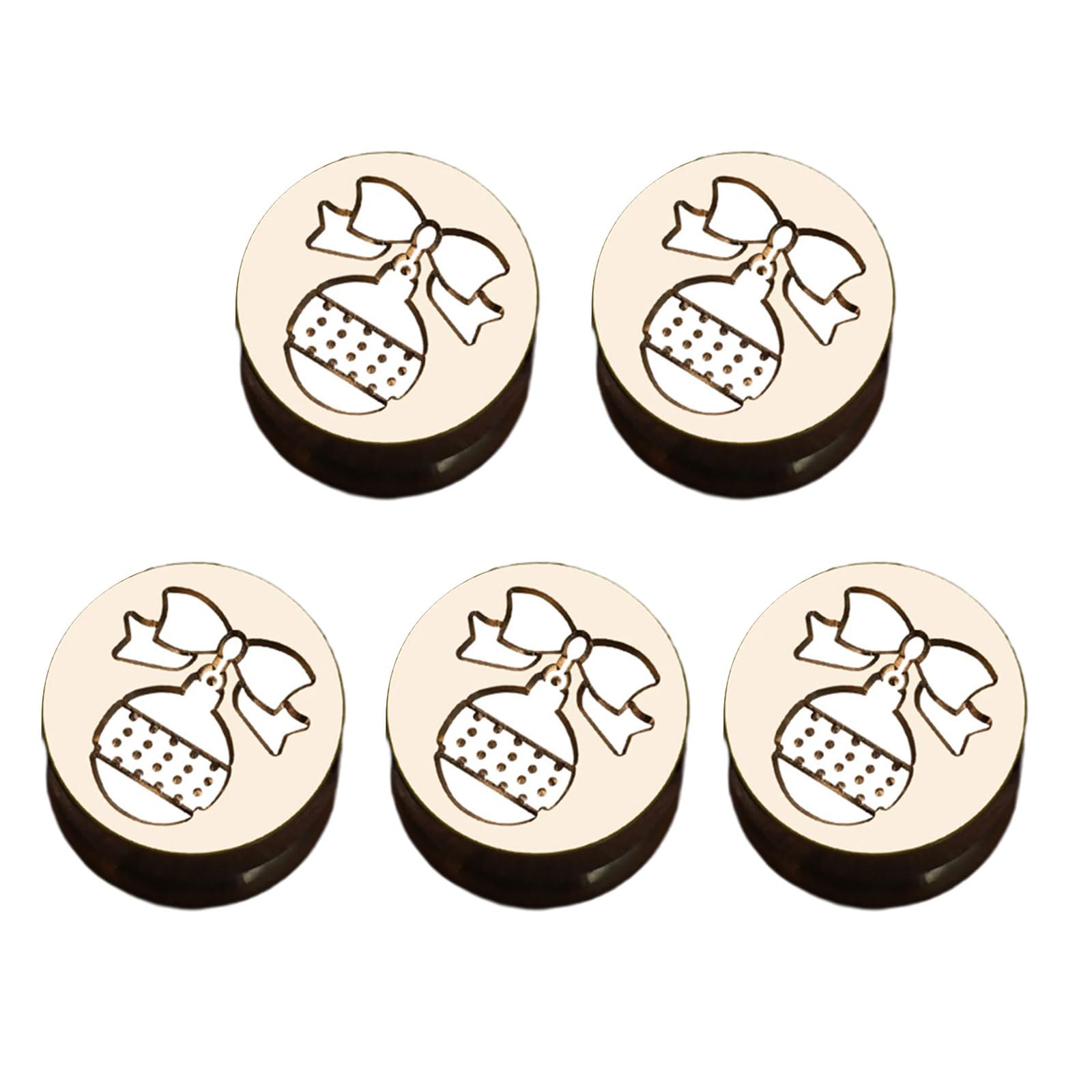 Tsophreniq 5Pcs Christmas Sealing Stamp Head for Wedding Invitations Envelope Scrapbooking, Embossed Sealing Stamp Replacements Christmas Seal