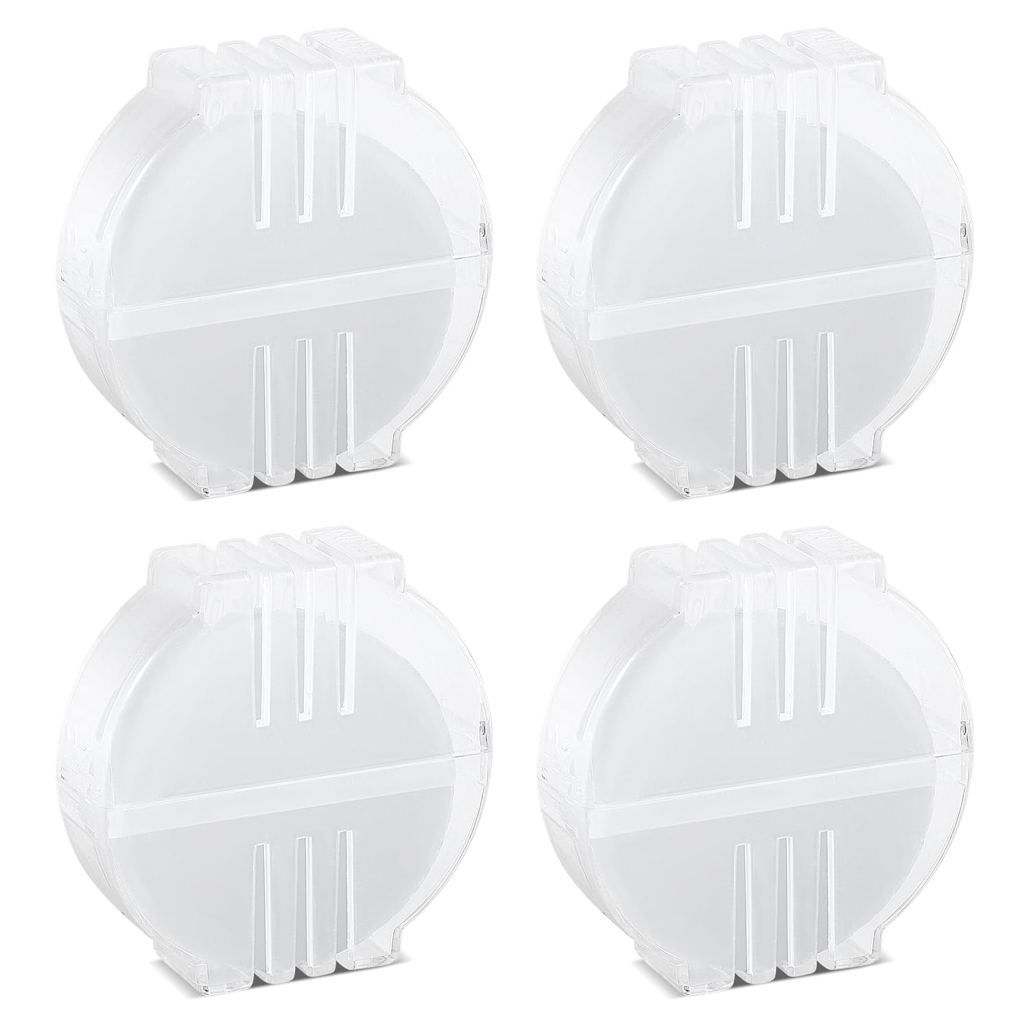 4pcs Beeswax Thread Conditioner, Thread Wax for Sewing with Plastic Box Thread Beeswax Thread Conditioner Wax for Sewing Quilting Reinforcing Thread (White)