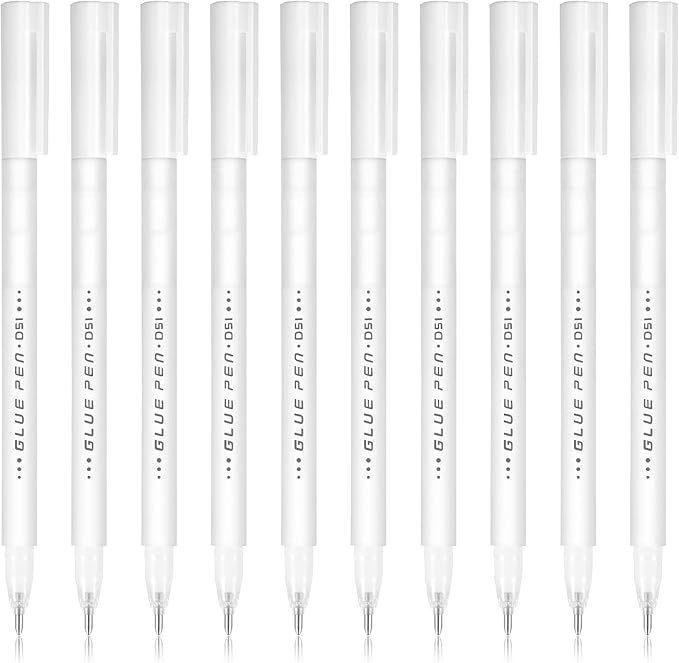 FRIUSATE 10 Pcs Adhesive Glue Pens Scrapbook Quick Dry Glue Pen