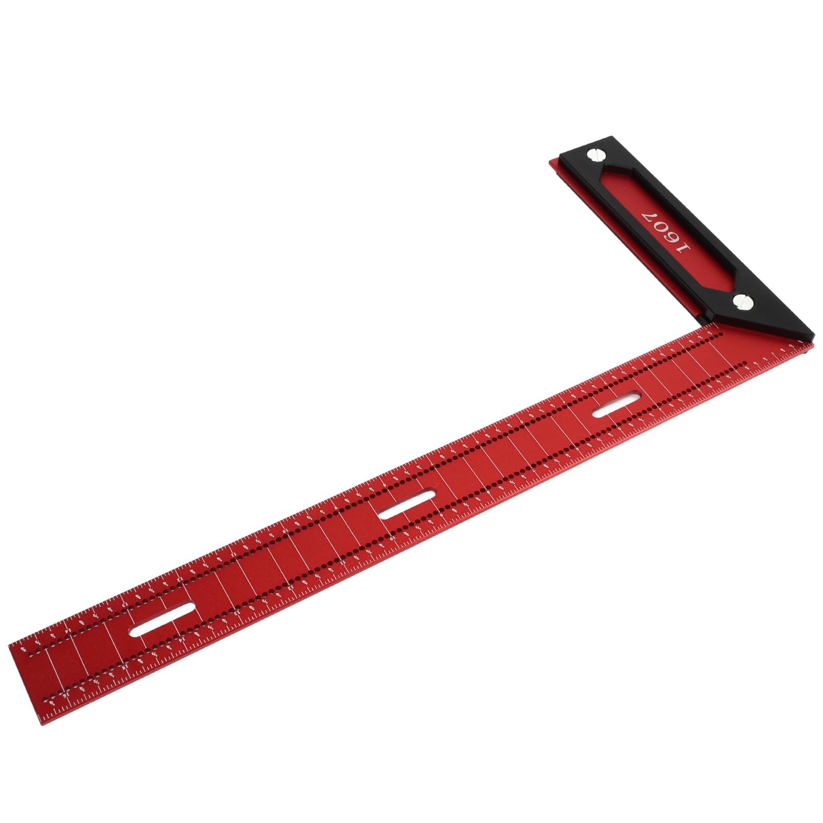 Lineal, Holzbearbeitungslineal vom Typ L, Markierungsmesswerkzeug aus Aluminiumlegierung, rechtwinkliges Lochlineal