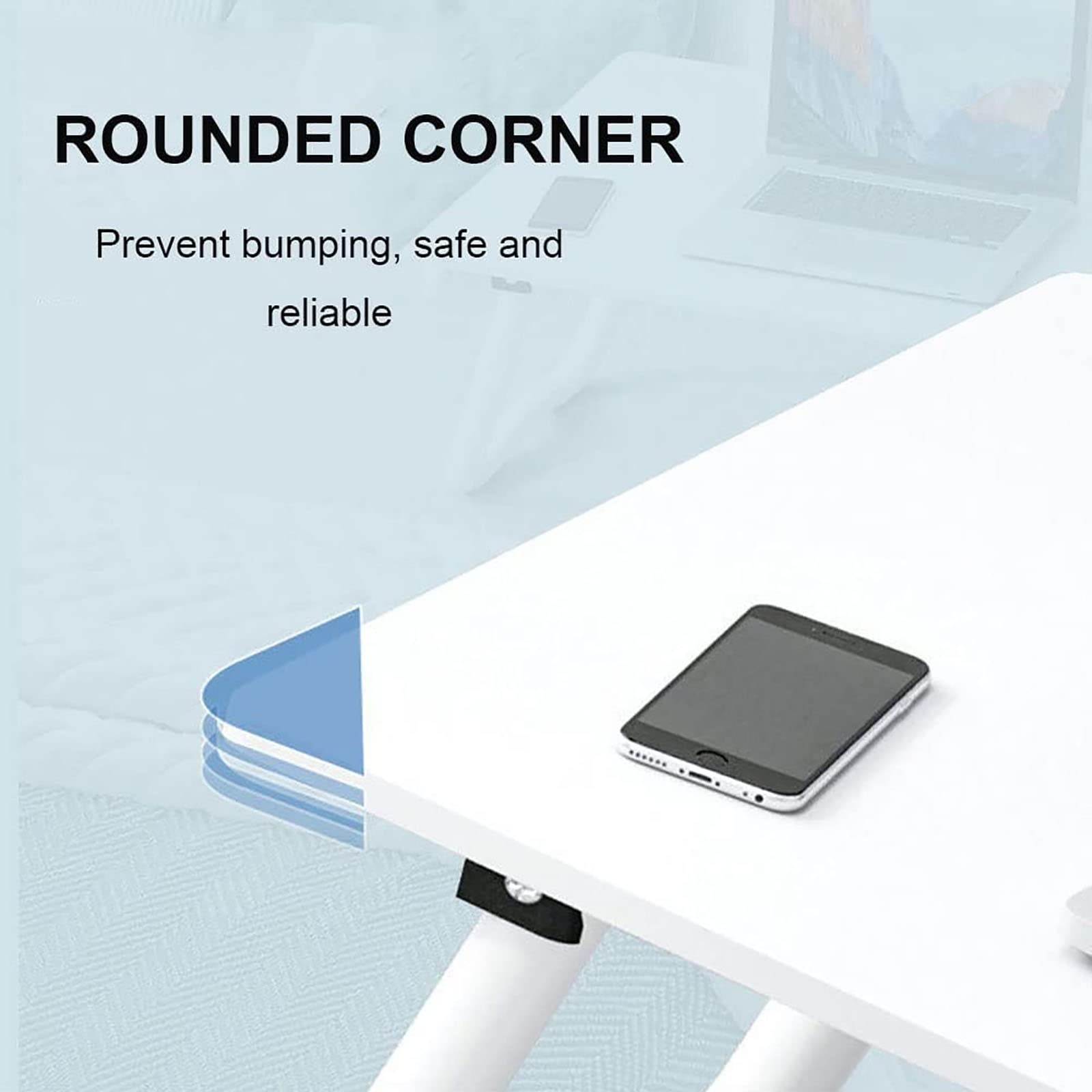 Mesa de cama con ruedas, mesita de noche médica ajustable en altura con cajón, diseño plegable de doble propósito para uso hospitalario y doméstico