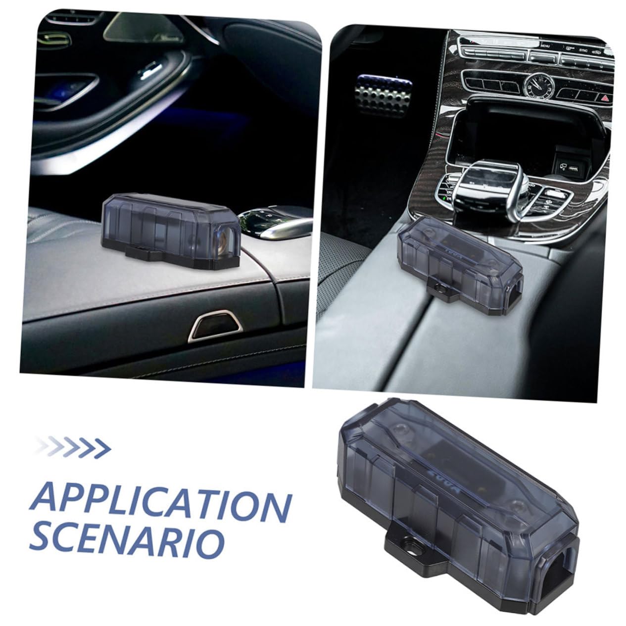 Portafusibile per Impianto Audio Auto 200a 0ga, 2 Pezzi | Lega di Zinco, Argento, Installazione Semplice, Protezione Affidabile, per Vari Modelli