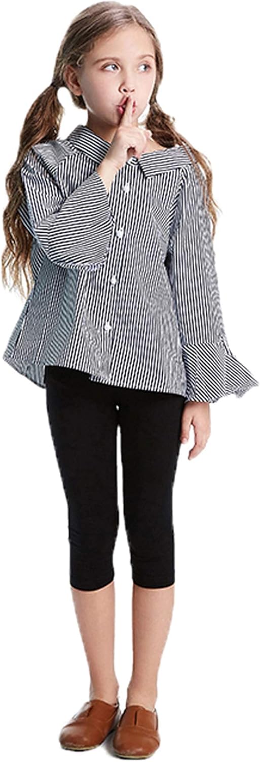 Felix & Flora Toddler/Little Girls Flat Capri Leggings Pants - Image 4