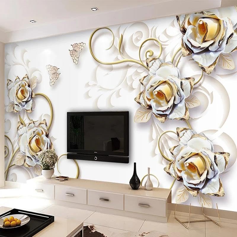 Papier peint mural 3D anti-imperfection en PVC autocollant decoration salon et chambre