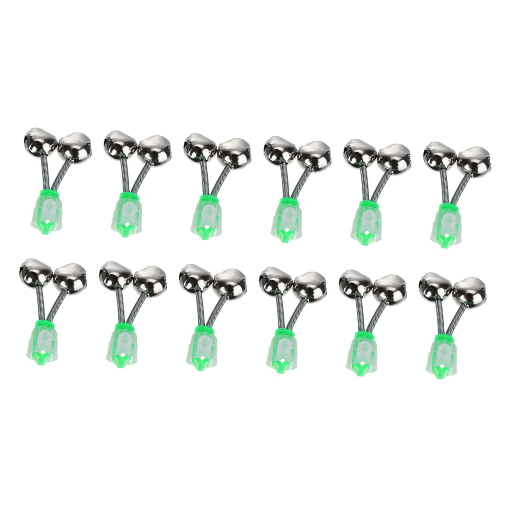 ifundom 1set Fishing Bell Bite Accessories Equipment Alarms Tips Fishing Rod Alarm Fish Alarm for Bells Inline Resistant Fishing Rod Bell Portable Alarm Fishing Alert Bell Plastic 12pcs