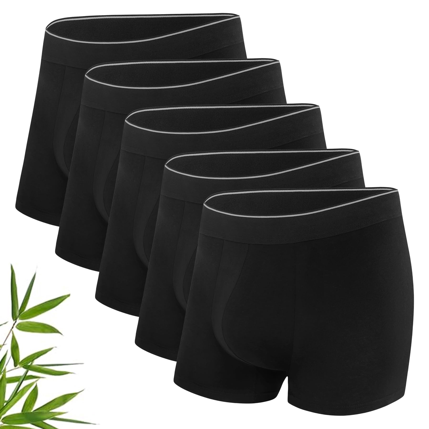 Uniexcosm Bambus Boxershorts Herren (2er - 6er Pack) Männer Unterwäsche Unterhosen Ohne kratzendes Etikett Atmungsaktive Retroshorts Boxer