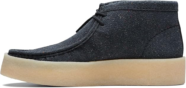Amazon.com | Clarks Men's Wallabee Cup Boot Black Eco Leather