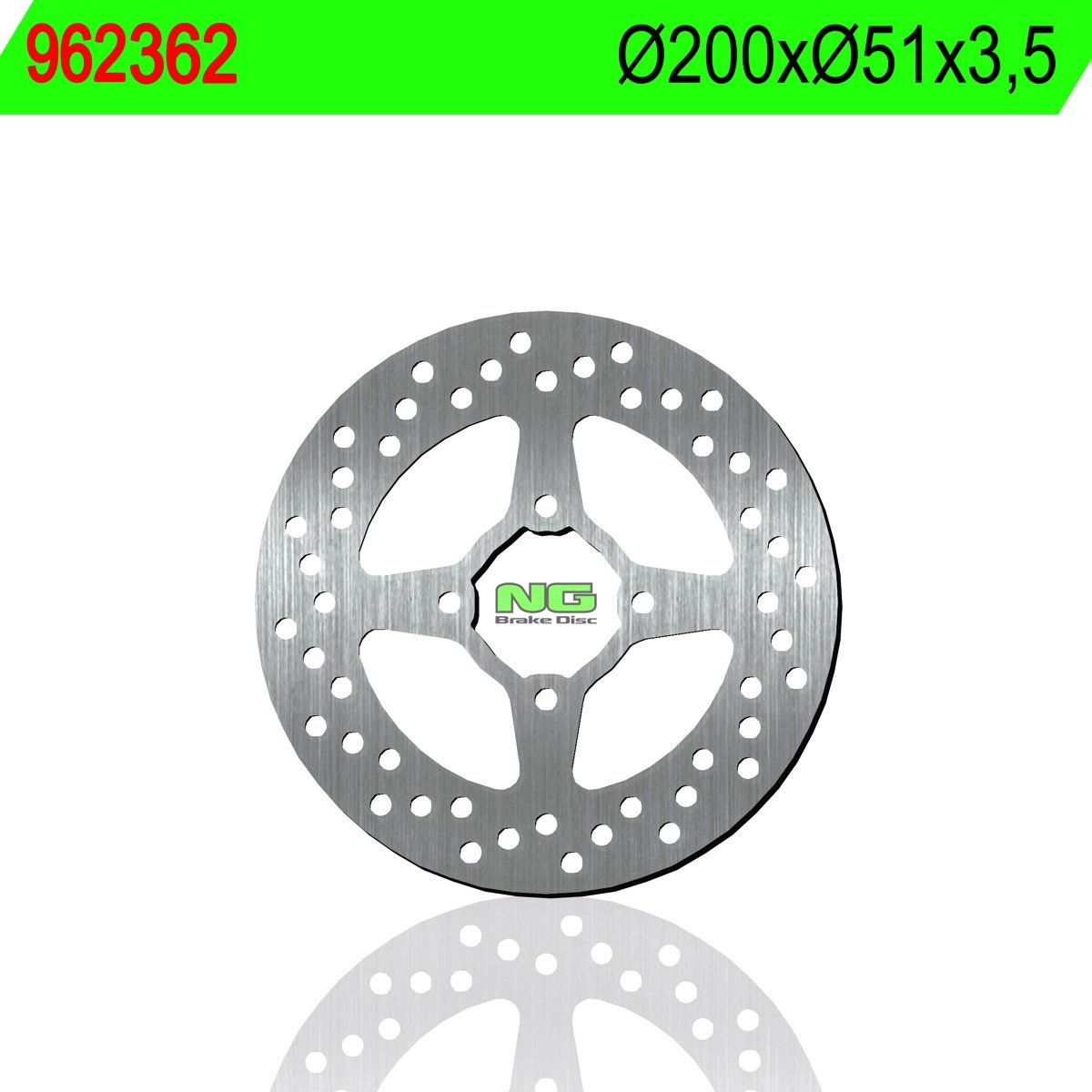 NG - 962362 : Disco De Freno 362 Ø200 X Ø51.5 X 3.5