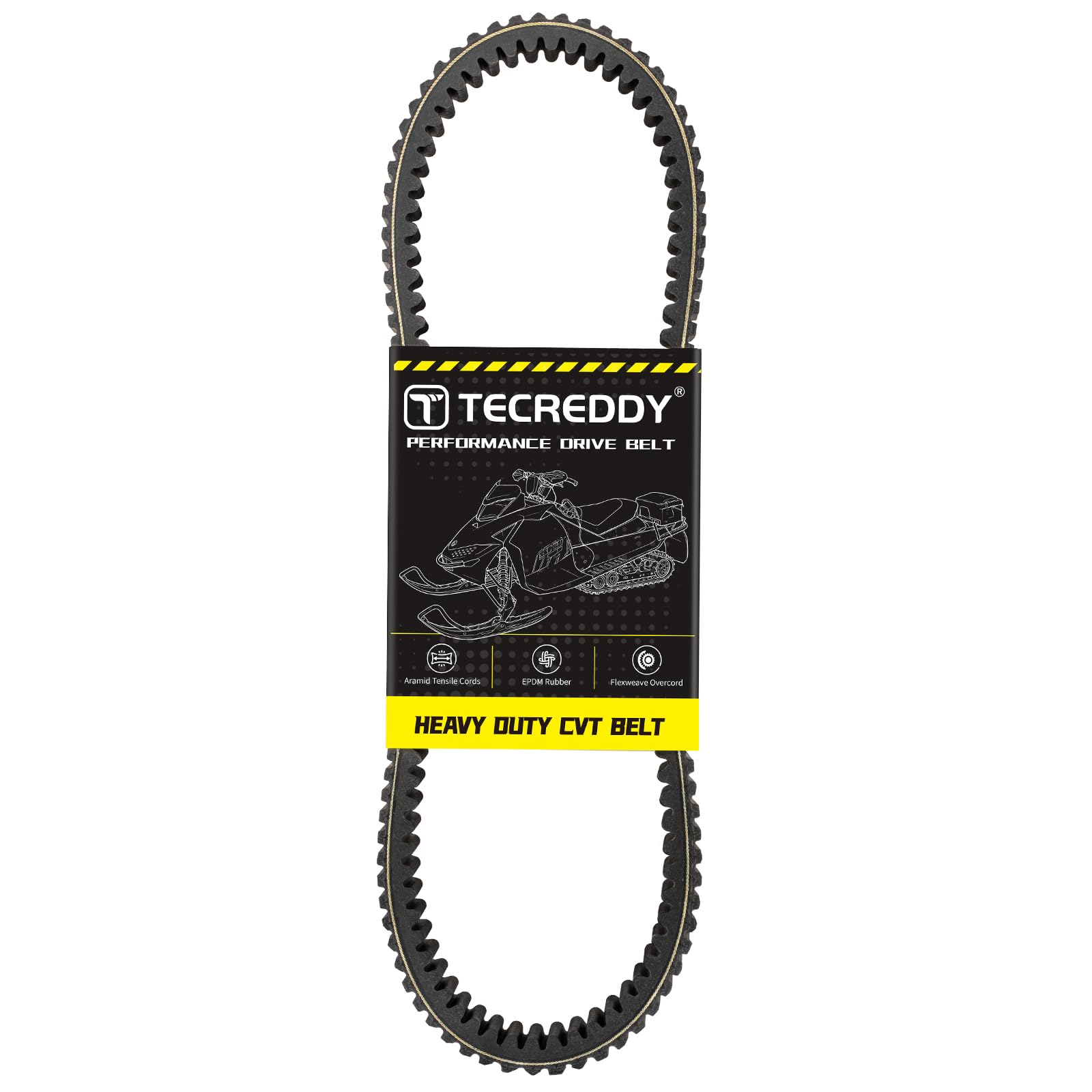 417300197 417300586 Cinghia di trasmissione per motoslitta Ski-Doo MXZ/Tundra/Skandic/Grand Touring/Summit/GSX/Legend, corde di trazione in aramide | Gomma EPDM | Overcord Flexweave
