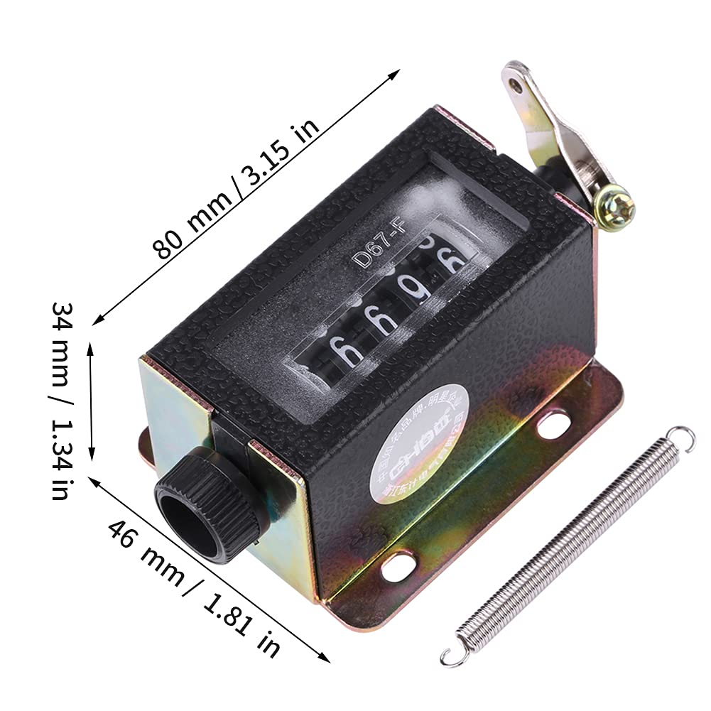 Contador Manual D67-F 5 Dígitos Mecanico Restablecible