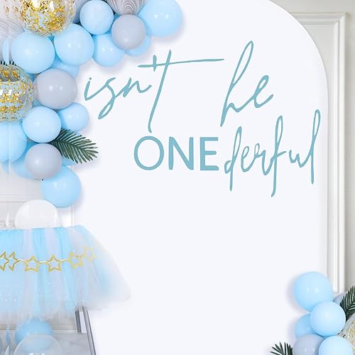 Calcomanía para decoración de pared con texto en inglés "Isn't He Onederful", decoración de pared con texto en inglés "Isn't He Onederful"