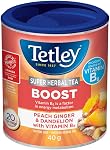 Tetley Super Herbal Antiox Thé : Pomme, Cannelle & Curcuma Thé Antioxydant avec Vitamine C - 20 Sachets, 40 Grammes, Naturellement Sans Caféine
