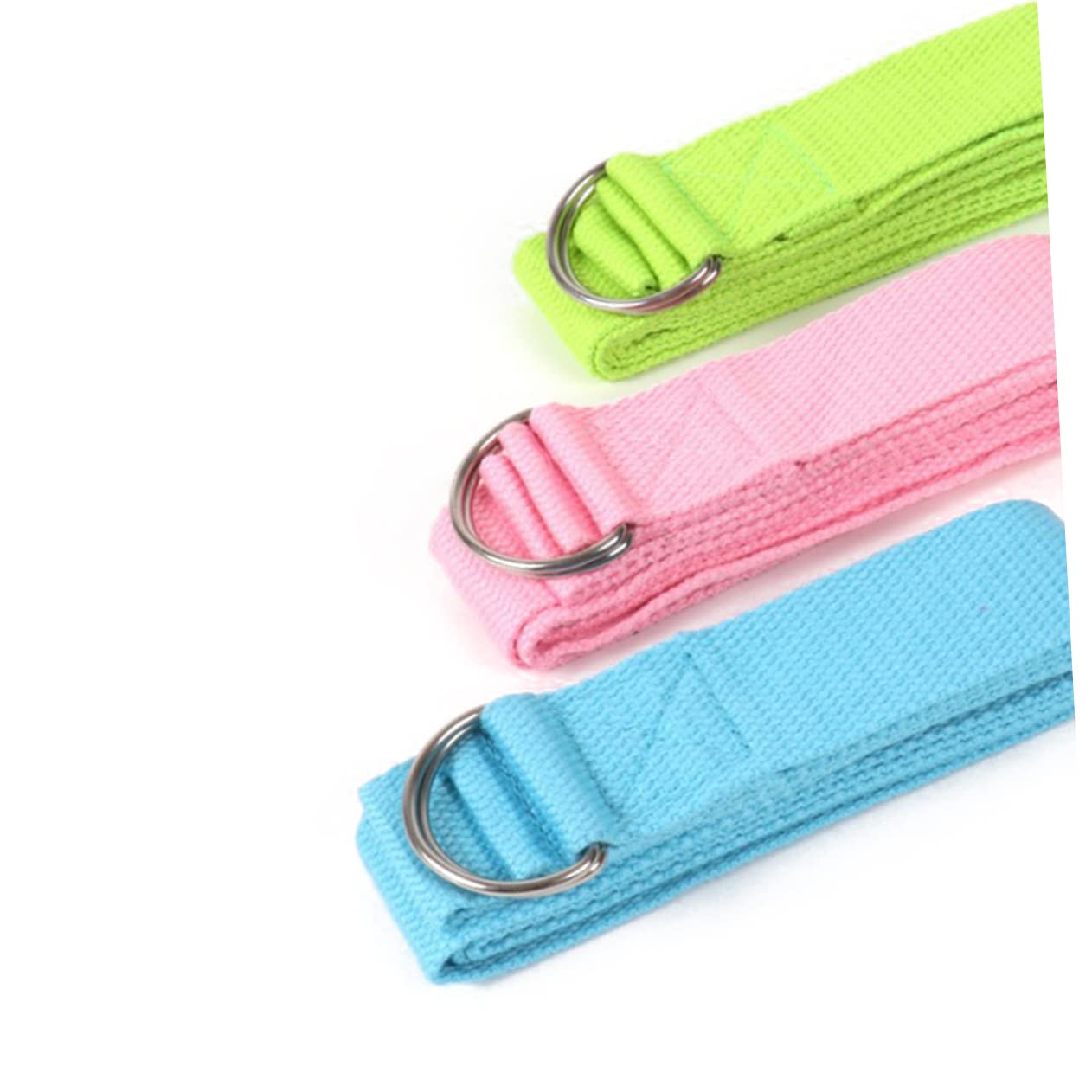 JOINPAYA Sturdy Yoga Strap Soft Cotton Exercise Band Adjustable D-ring for Balance for Yoga Pilates Stretching (sky)