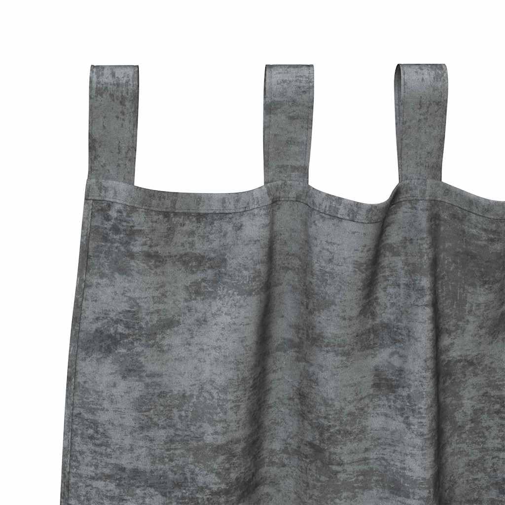 Set di 2 tende in velluto, 140 x 140 cm, oscuranti, oscuranti, termiche, per soggiorno, camera da letto, ufficio, interni