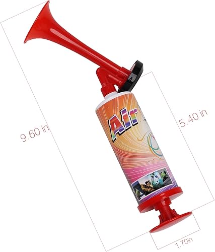 Miniatura 6 de 5 piezas de bocina de aire mini con bomba de mano, bocinas de aire para eventos deportivos, celebraciones, regalos divertidos para fiestas de