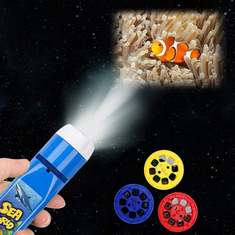 Pup Go Sea Life Animals Torch Projector for Kids Ages 3 4 5 6 7 8 Years Old, with 3 Discs 24 Images - Image 5