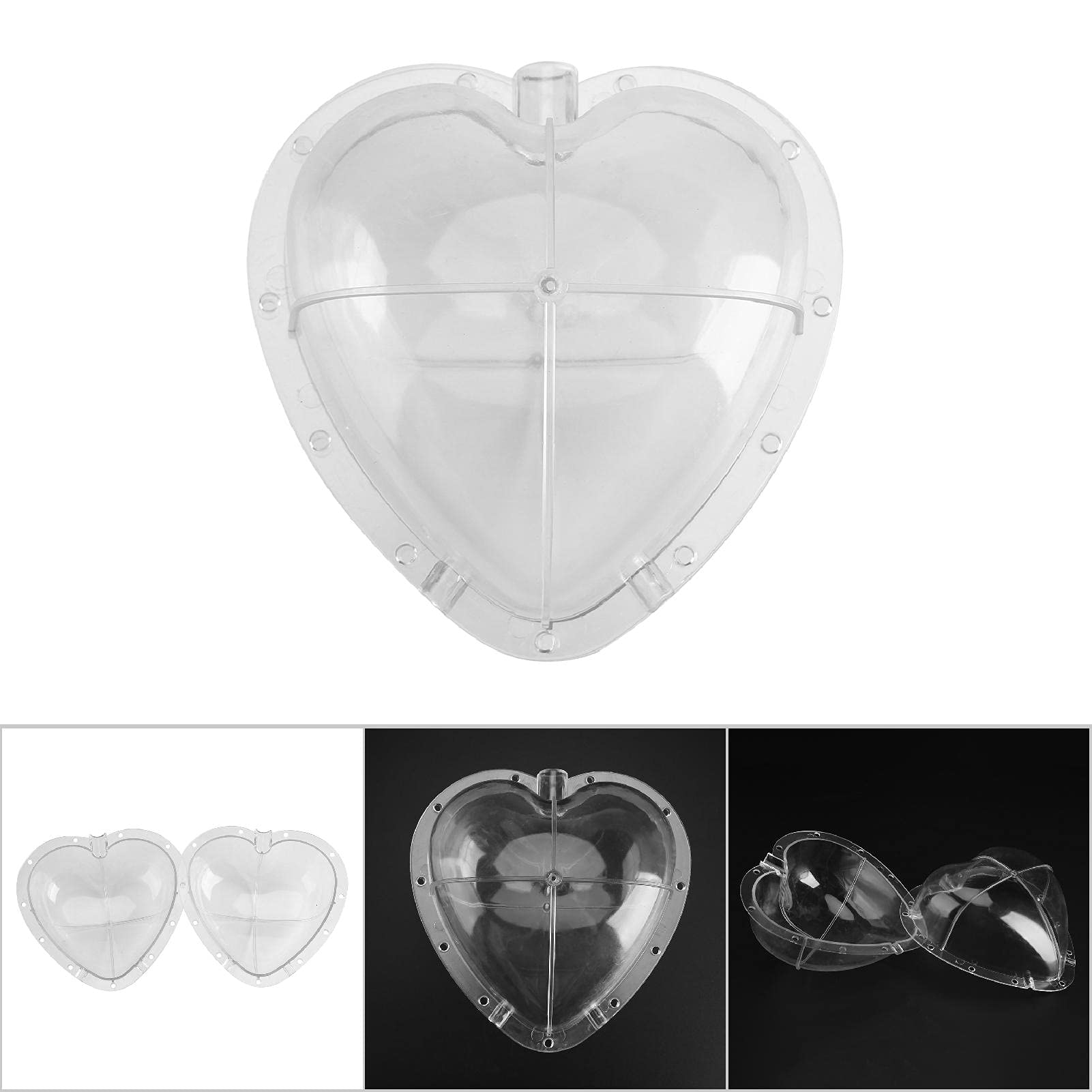 cuadrado en forma de corazón sandía calabaza moldeo para dar forma jardín fruta crecimiento herramienta de formación Material PE transparente (Heart Shaped)