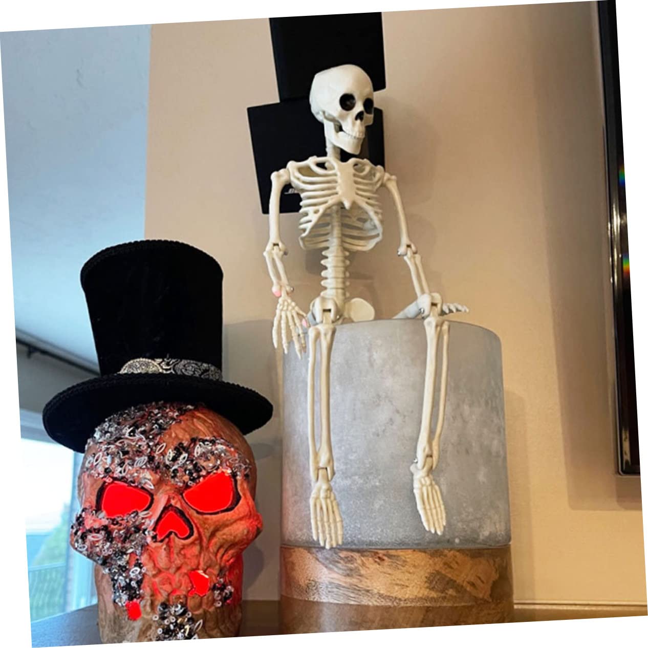 Alasum 5pezzi Scheletro Decorativo Mobile Per Halloween Scheletro Realistico Per e Decorazioni Per e
