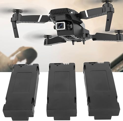 Miniatura 2 de 3 unids Drone Battery 1800 mAh 3.7 V, repuesto Lipo batería recargable 3.7 V 1800 mAh Quadcopter Drone batería para E88 E88Pro E100 E99 K3 K6 E89 P1