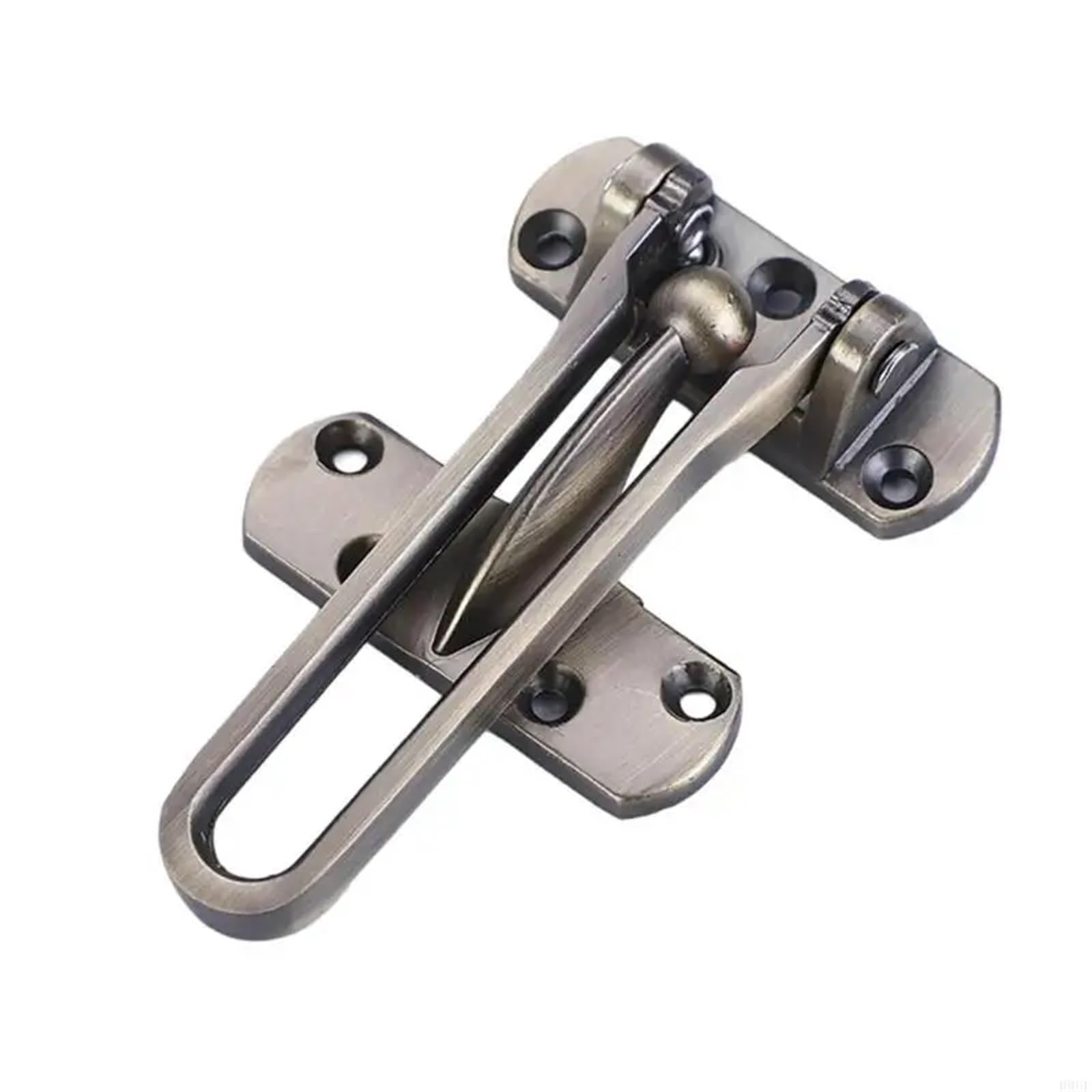 Swing Bar Door Lock 12pcs Reinforcement Door Lock Metal Stoppers for Front & Inside(Bronze)