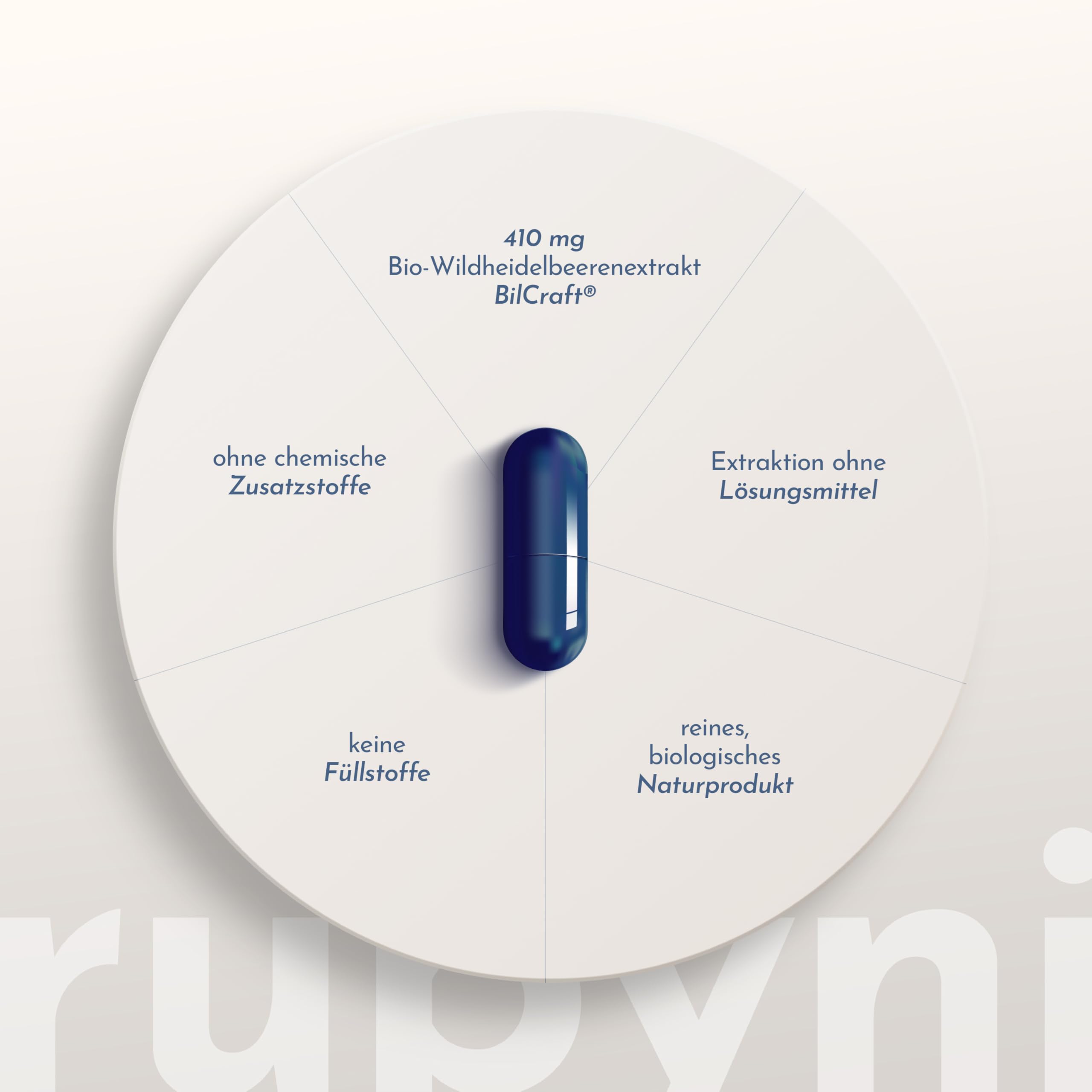 Wildheidelbeere - 90 Kapseln - 100% reiner Heidelbeeren Extrakt | Bio & Vegan - 820mg Wildheidelbeerextrakt pro Tagesdosis - Mit Polyphenolen & Anthocyanen - Hochkonzentriert - 100% BilCraft