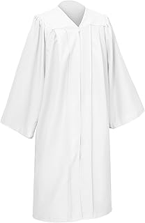 Unisex Matte Graduation Gown for High School and Bachelor Choir Robes for Church