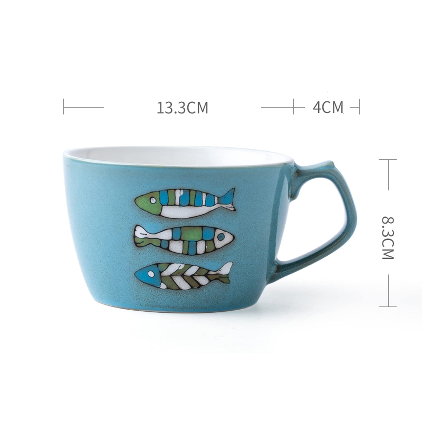 Wykwintna ceramika, duża pojemność ceramicznego śniadaniowego kubka/650 ml, duży kaliber ceramicznego kubka, ceramiczne kubki do kawy, porcelanowy kubek na poranną herbat