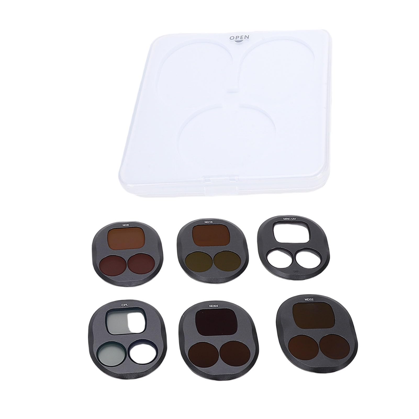 Sxhlseller Zestaw Filtrów ND CPL, Szkło Optyczne HD, Aluminium | Filtry ND8/16/32/64 i CPL, Szkło Optyczne HD, Rama Aluminiowa, Odporna na Zarysowania, Odporna na Wodę/kurz/olej, Lekka
