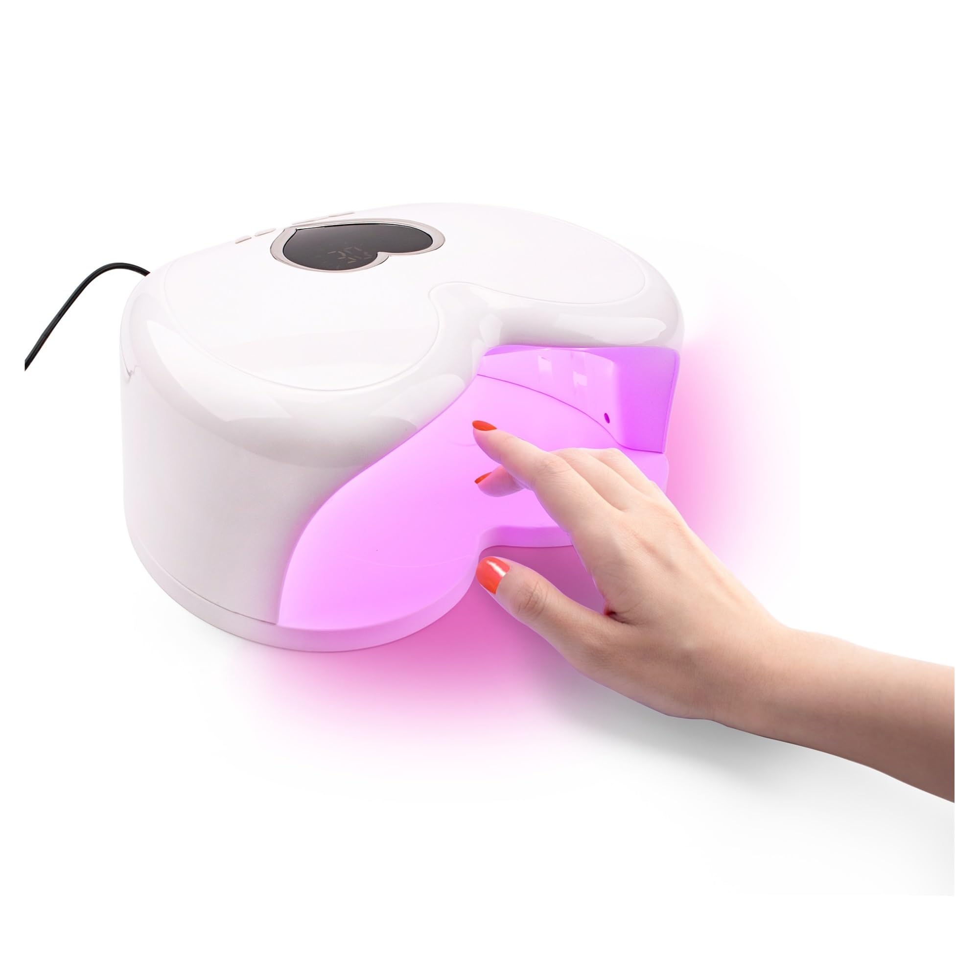 Lampa UV do Paznokci, Urocza i mocna 96W lampa LED UV do paznokci w kształcie serca lampa w kształcie serca suszarka do paznokci narzędzia do paznokci elektryczne suszenie paznokci 96W profesjonalna l