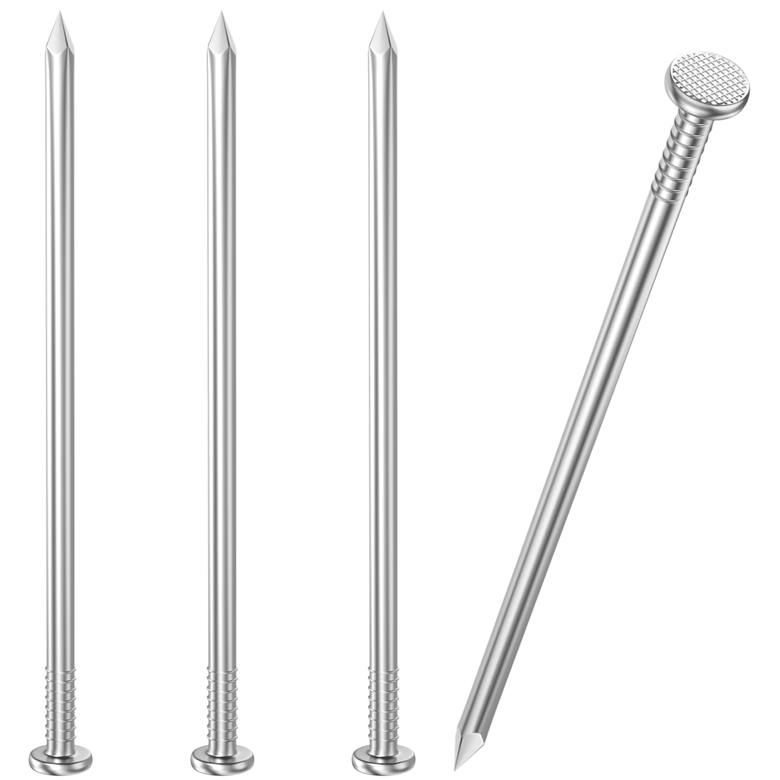 VGBUY 40PCS Stainless Steel Hardware Nails, 4 Inch Flat Head Nails for Hanging Pictures-image-14