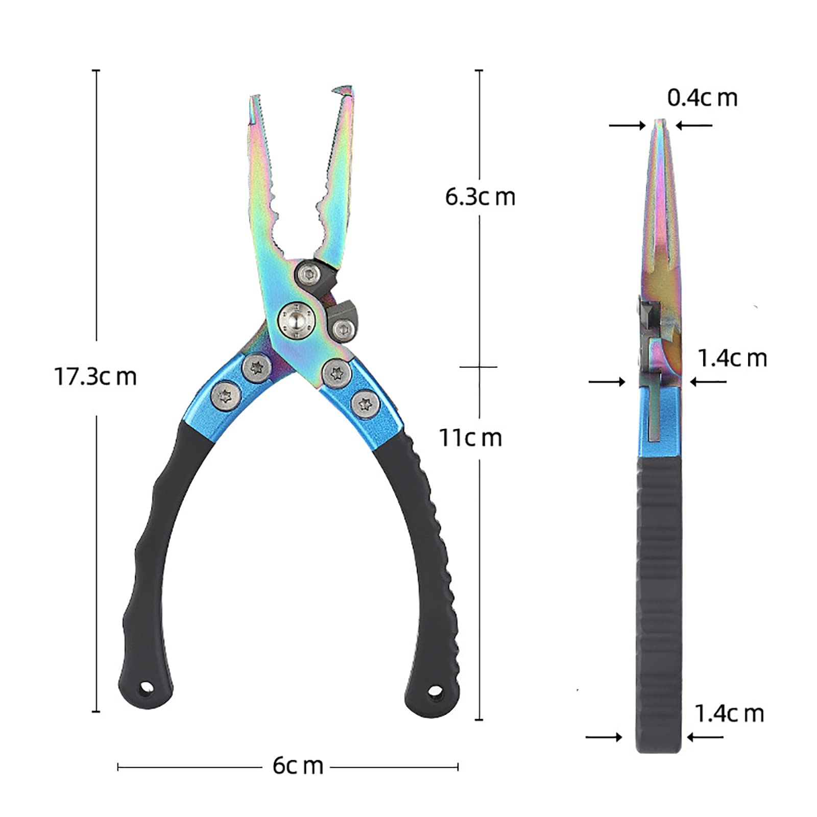 Pince à Leurre Multifonctionnelle Pince Coupante de Pêche Outils de Pêche Clip Plomb Plomb, Attacher la Ligne de Pêche, Couper la Ligne de Pêche