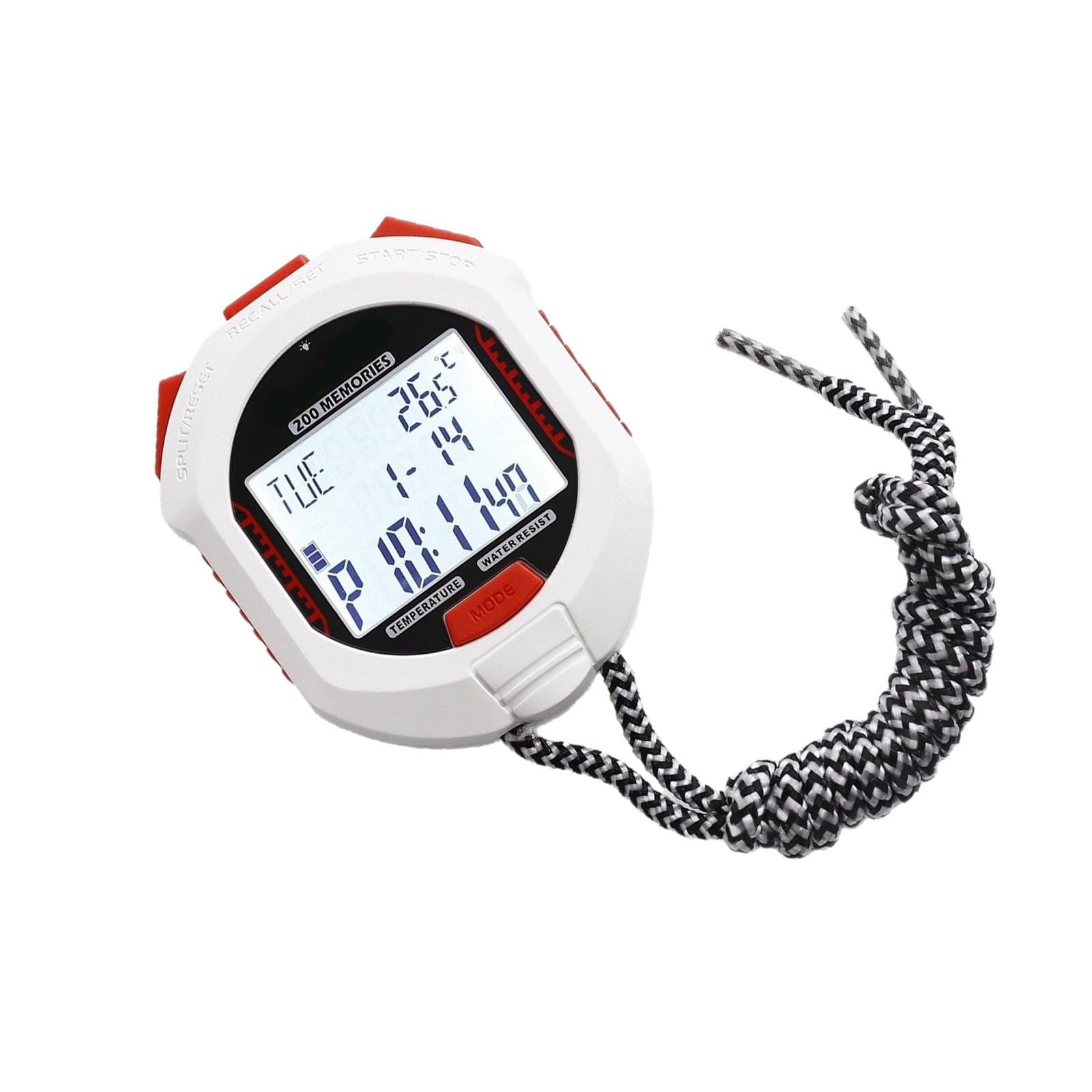 Professional Handheld Digital Stopwatch Timer Electronic Chronograph Stop Watch Portable Athletic Timing Device Electronic Chronograph