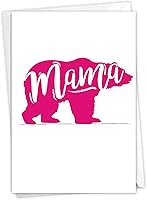 Vista 1 de NobleWorks - Tarjeta del Día de la Madre - Regalo sincero, Tarjeta de felicitación para mamás (con sobre) - Mama Bear C3462MDG