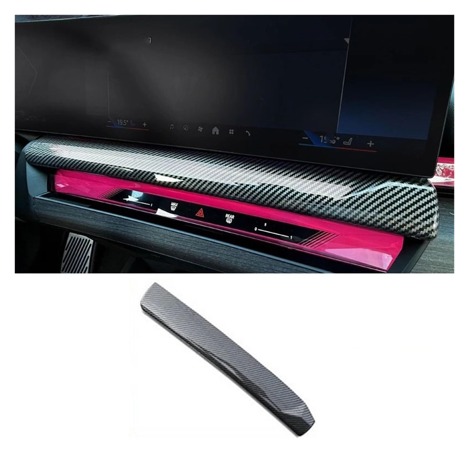 WEZGHYUXP Compatible With BMW 5 Series G60 2024ABS carbon fiber