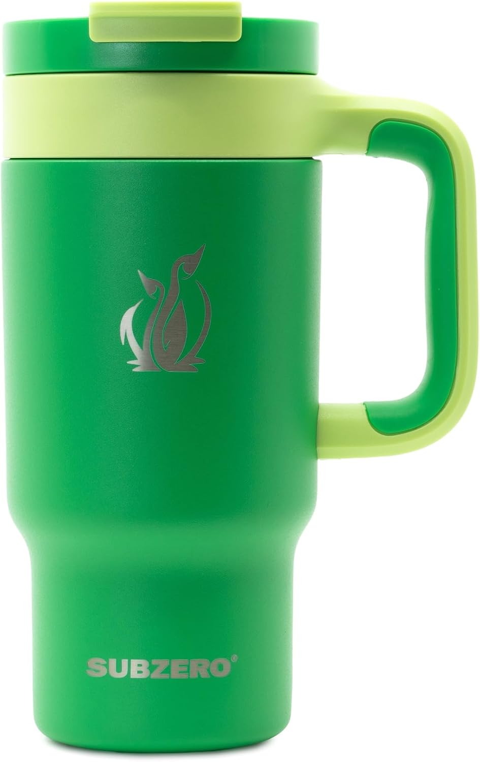 SUBZERO ToGo Kids Leak Proof Tumbler 14 Ounce, Shamrock, 3 in 1 Design with Fold Away Straw and Screw On Lid, Insulated Stainless Steel, Keeps Drinks Cold 14 Hours, Dishwasher Safe