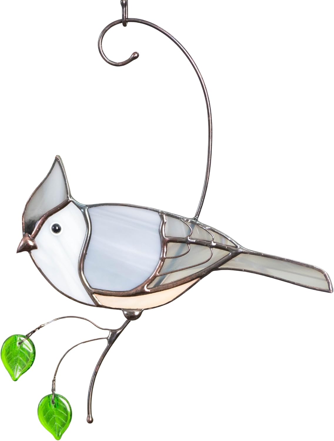 Titmouse Birds Handmade Stained Glass Suncatcher Stained Glass Window Hangings Unique Kitchen Decoration