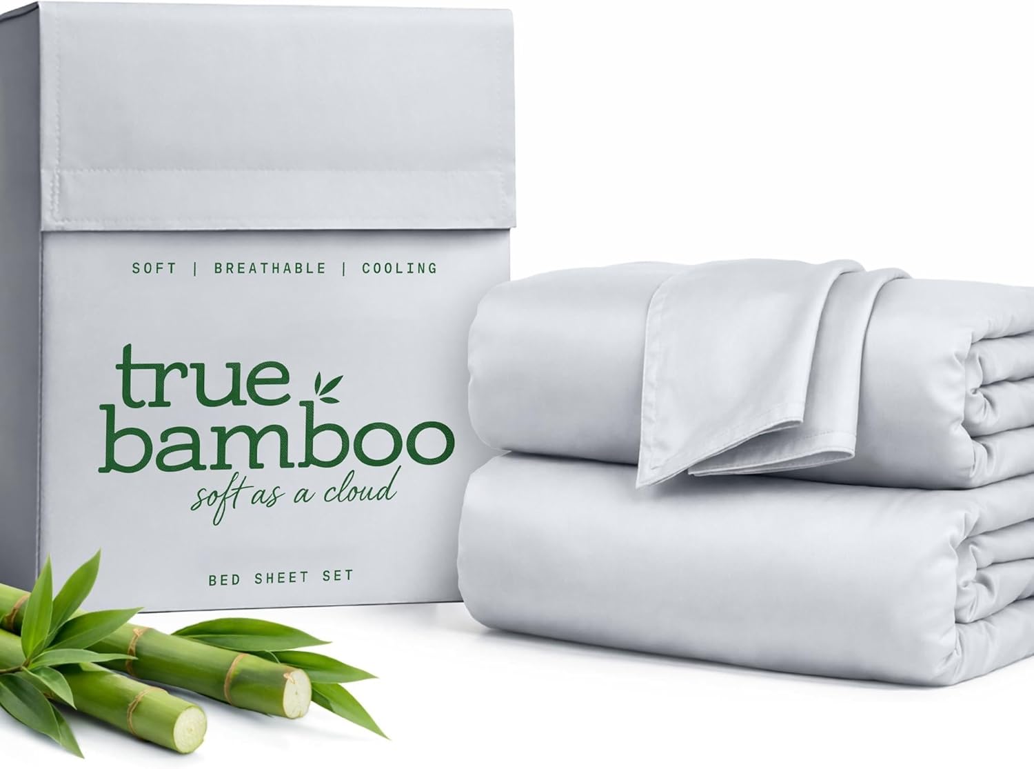 Bed Sheets Light Grey Queen