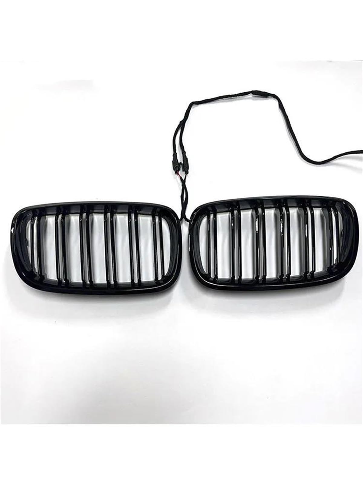 Grille de pare-chocs noire brillante et LED blanc pur pour BMW série X5 X6 E70 E71