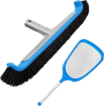 TidyMister Ultra Fine Mesh Skiimer Net with 17.5 Pool Corner Brush Head