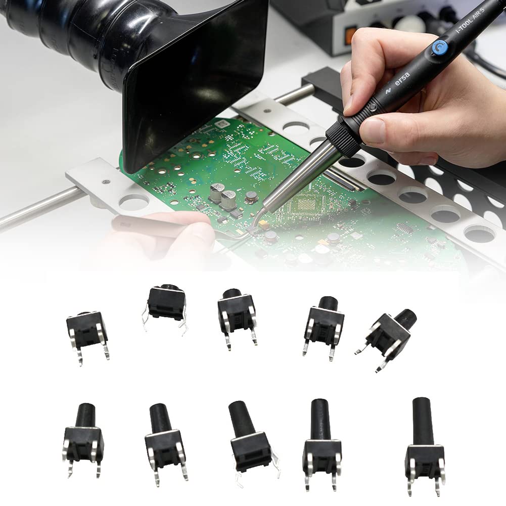 125 Pièces Interrupteurs à Bouton-Poussoir Tactiles, 25 Valeurs