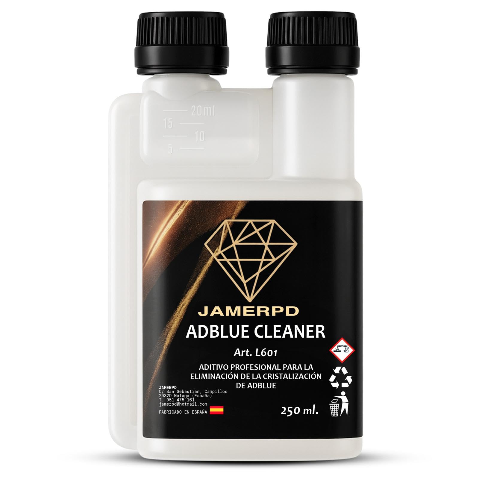 JAMERPD Aditivo Profesional Anticristalizante AdBlue con Dosificador - anticristalizante adblue Forte - adblue con anticristalizante - Anticristalizante 250 ml