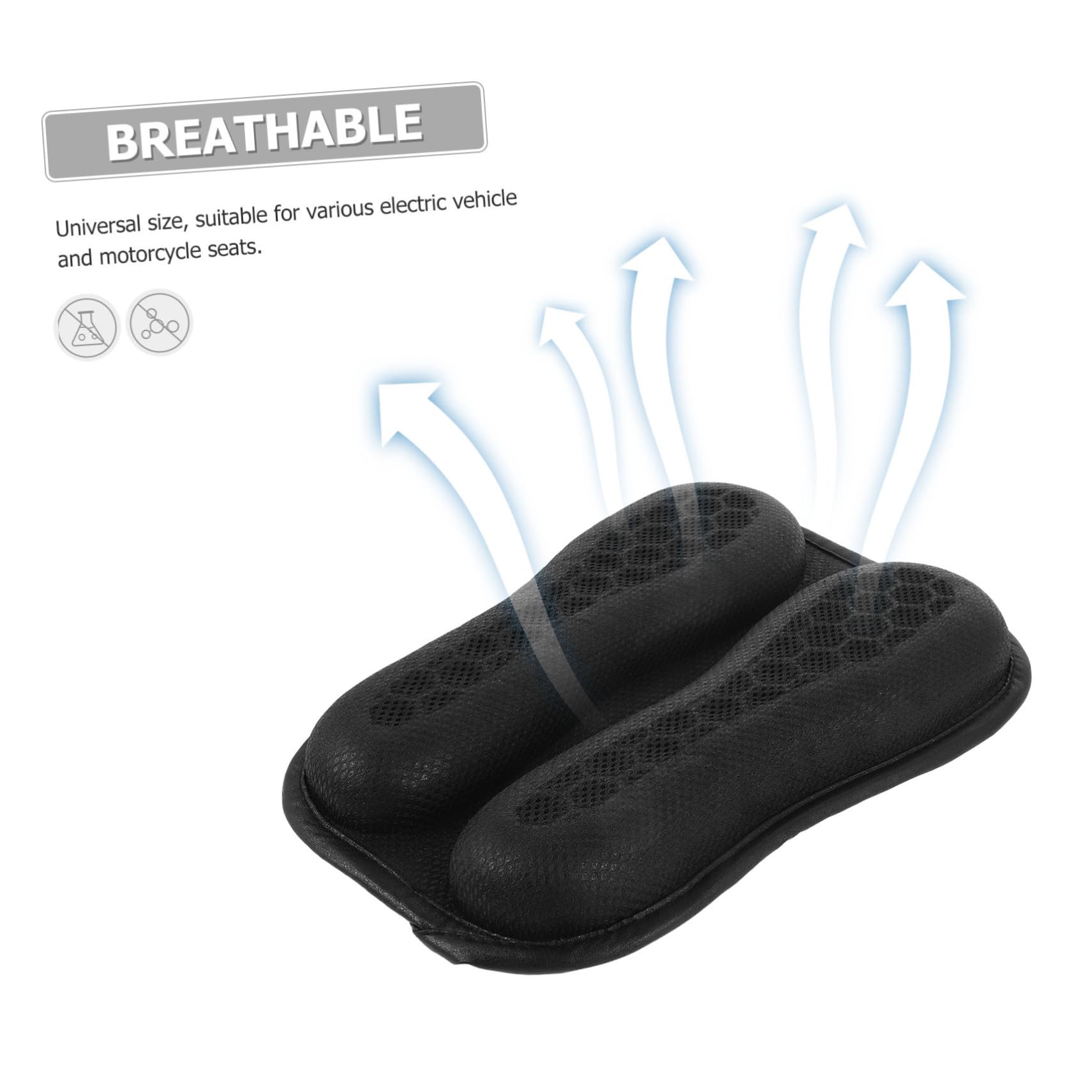 Cuscino Per Sella Da Moto in Gel Traspirante a Nido D'ape, Coprisedile Antiscivolo e, Accessorio Per Motociclisti Per Viaggi Lunghi e Uso Estivo